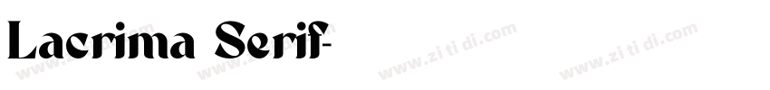 Lacrima Serif字体转换